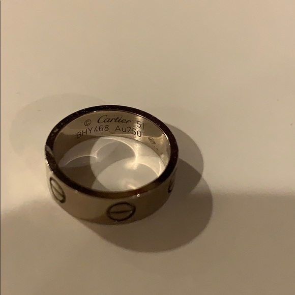 Cartier size 51 white gold love ring - Picture 2 of 3